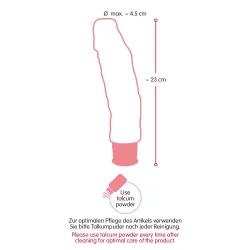 Dildo vibrante realistico Big 23,6 cm nero Dildo vibrante realistico Big 23,6 cm nero
