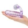 Anello pene vibrante con dildo viola Anello pene vibrante con dildo viola