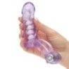 Anello pene vibrante con dildo viola Anello pene vibrante con dildo viola