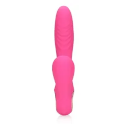 Vibratore rabbit scaldante con lingue fucsia Vibratore rabbit scaldante con lingue fucsia