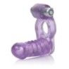 Anello pene vibrante con dildo viola Anello pene vibrante con dildo viola