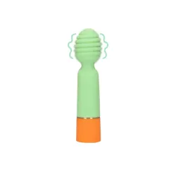 Mini vibratore wand arancione e verde Mini vibratore wand arancione e verde
