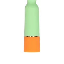 Mini vibratore wand arancione e verde Mini vibratore wand arancione e verde