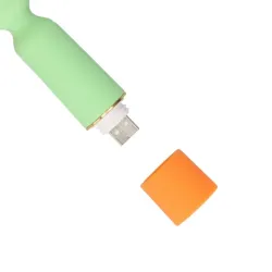 Mini vibratore wand arancione e verde Mini vibratore wand arancione e verde
