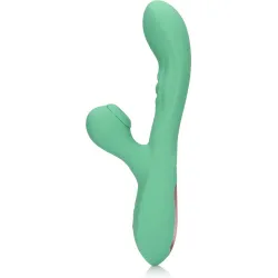 Vibratore rabbit pulsante con lingua verde Vibratore rabbit pulsante con lingua verde