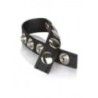 Anello fallico regolabile con borchie nero Anello fallico regolabile con borchie nero