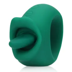 Lingua vibrante stimola clitoride verde Lingua vibrante stimola clitoride verde