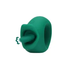 Lingua vibrante stimola clitoride verde Lingua vibrante stimola clitoride verde