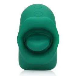 Lingua vibrante stimola clitoride verde Lingua vibrante stimola clitoride verde
