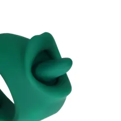 Lingua vibrante stimola clitoride verde Lingua vibrante stimola clitoride verde
