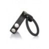 Anello fallico doppio regolabile con borchie Anello fallico doppio regolabile con borchie