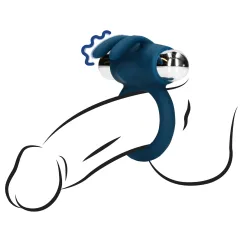 Anello Pene rabbit vibrante cobalto Anello Pene rabbit vibrante cobalto