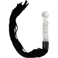 Frusta Flogger con dildo in vetro Frusta Flogger con dildo in vetro