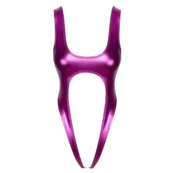 Body sexy con cavallo aperto viola Body sexy con cavallo aperto viola