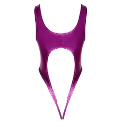 Body sexy con cavallo aperto viola Body sexy con cavallo aperto viola