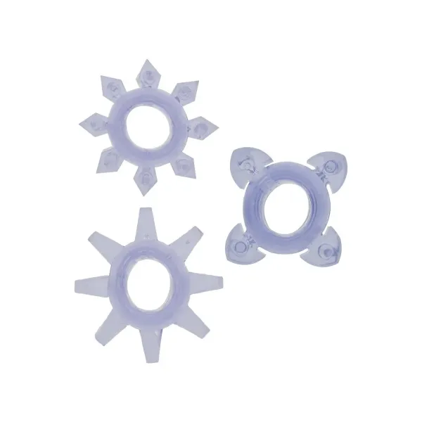 Kit 3 Anelli pene trasparenti Toy Joy