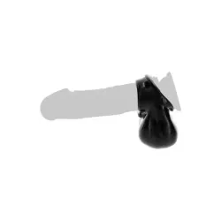 Anello pene con testicoli ToyJoy nero Anello pene con testicoli ToyJoy nero