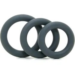 Kit 3 Anelli pene Thick Slate neri Kit 3 Anelli pene Thick Slate neri