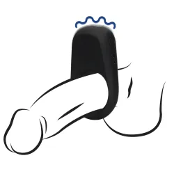 Anello fallico vibrante ricaricabile nero Anello fallico vibrante ricaricabile nero