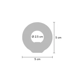 Anello pene Stud C-Ring Silicone nero Anello pene Stud C-Ring Silicone nero