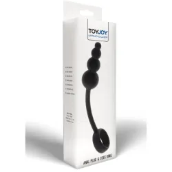 Plug anale con anello fallico Toy Joy Plug anale con anello fallico Toy Joy