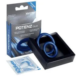 Anelli fallici 2 pz Potenz-duo Medium blu Anelli fallici 2 pz Potenz-duo Medium blu