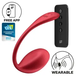 Vibratore indossabile Shiny Petal rosso Vibratore indossabile Shiny Petal rosso