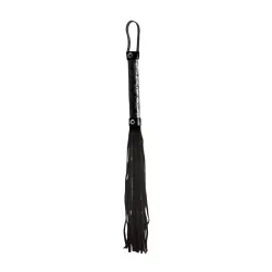 Frusta flogger in pelle nera 50 cm Frusta flogger in pelle nera 50 cm