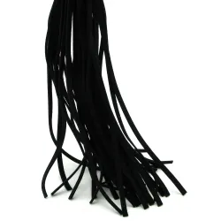 Frusta flogger in pelle nera 50 cm Frusta flogger in pelle nera 50 cm