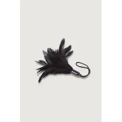 Solleticatore di piume Prestige 15 cm nero Solleticatore di piume Prestige 15 cm nero