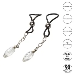 Stringi capezzoli Crystal Teardrops pendenti Stringi capezzoli Crystal Teardrops pendenti