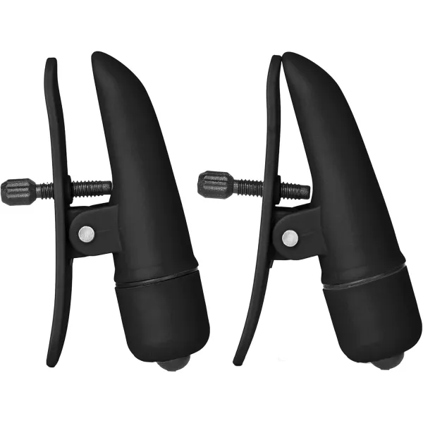 Pinze per Capezzoli vibranti 7 cm nero