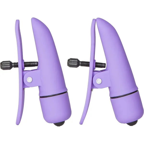 Pinze per Capezzoli vibranti 7 cm viola
