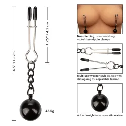 Pinzette per capezzoli con pesi pendenti Pinzette per capezzoli con pesi pendenti