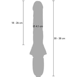 Vibratore Magnum Opus Thruster Pro nero 38 cm Vibratore Magnum Opus Thruster Pro nero 38 cm