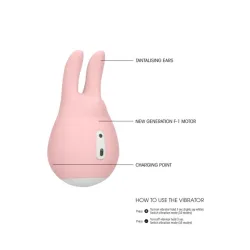 Vibratore stimola clitoride Love Bunny rosa Vibratore stimola clitoride Love Bunny rosa
