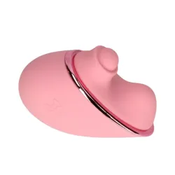 Vibratore tascabile Tapping Heart rosa Vibratore tascabile Tapping Heart rosa