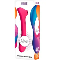 Vibratore + succhia clitoride Quiver rosa Vibratore + succhia clitoride Quiver rosa