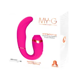 Vibratore doppio My-G fucsia 17,4 cm Vibratore doppio My-G fucsia 17,4 cm
