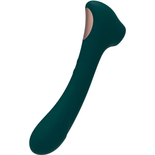 Vibratore + succhia clitoride Quiver verde