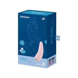 Succhia clitoride Satisfyer Curvy 2+ rosa Succhia clitoride Satisfyer Curvy 2+ rosa