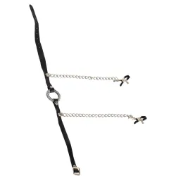 Ring gag con pinze capezzoli Ring gag con pinze capezzoli