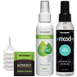 Kit completo strapon Vac U Lock pelle chiara Kit completo strapon Vac U Lock pelle chiara