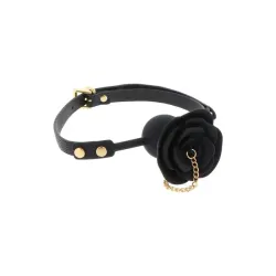 Ball Gag con tappo a rosa nera Taboom Ball Gag con tappo a rosa nera Taboom