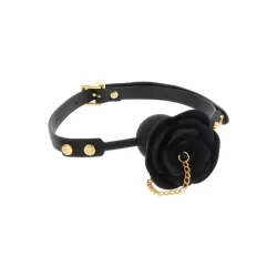 Ball Gag con tappo a rosa nera Taboom Ball Gag con tappo a rosa nera Taboom