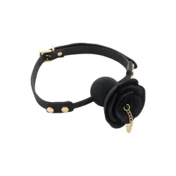 Ball Gag con tappo a rosa nera Taboom Ball Gag con tappo a rosa nera Taboom