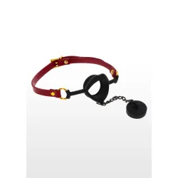 Ball Gag bocca aperta con tappo Taboom rosso Ball Gag bocca aperta con tappo Taboom rosso