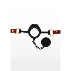 Ball Gag bocca aperta con tappo Taboom rosso Ball Gag bocca aperta con tappo Taboom rosso