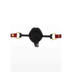Ball Gag bocca aperta con tappo Taboom rosso Ball Gag bocca aperta con tappo Taboom rosso