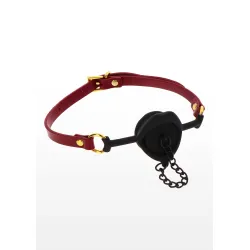 Ball Gag bocca aperta con tappo Taboom rosso Ball Gag bocca aperta con tappo Taboom rosso